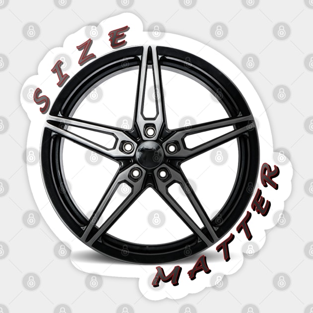 Size Matter, Wheel Type 5 Sticker by CarEnthusast